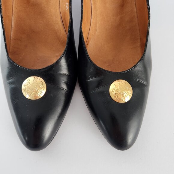 Ralph Lauren Pumps Leather Low Heel Size 8 AA - Picture 9 of 15